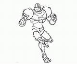 Cyborg Coloring Pages Teen Titans Go Library Clipart Printable Template sketch template