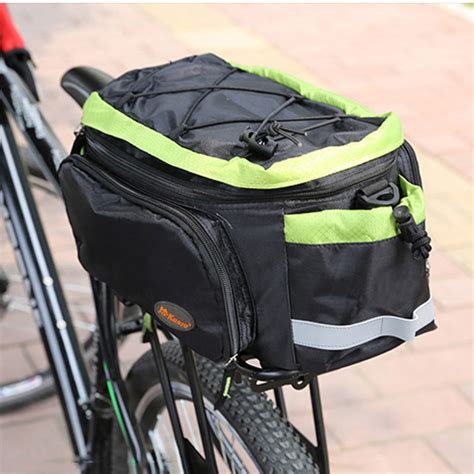 jcxagrbicycle bike rear rack bag removable carry carrier saddle bag cycling rack pack