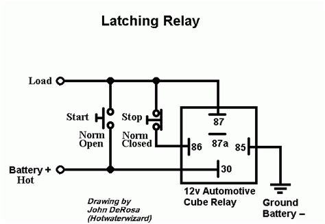latching relay wiring diagram   latching relay   subtype
