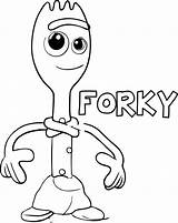 Forky Colouring Kidocoloringpages Colorironline Desenho sketch template