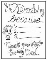 Coloring Dad Father Activity Because Pages Daddy Boy Fathers Son Print Children Pdf Version sketch template