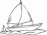 Voilier Boot Voiliers Disegni Barche Barca Zeilboot Deux Colorier Voertuigen Coloriages Nave Ko sketch template