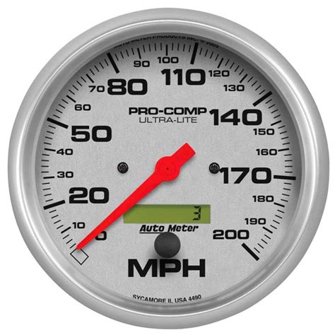 autometer  speedometer   mph electric ultra lite