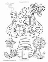 Thaneeya Mcardle Erwachsene Doodle Colouring Print Ausmalen Mushroom Allergy Wool Basteln Malbuch Feen Kostenlose Zeichnen Erwachsenen Aztekische sketch template