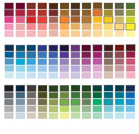 palet campuran warna