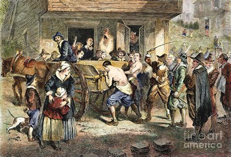 Puritans Punishment 1670s Photograph By Granger