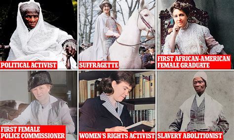 trailblazing women of history are brought to life in colorized