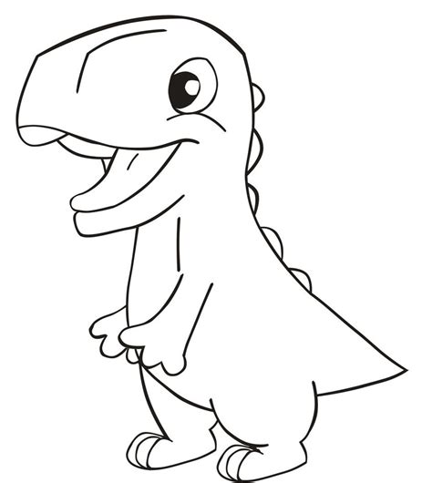 easy baby dinosaur coloring pages art leg