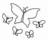 Butterfly Coloring Simple Cartoon Butterflies Pages Easy Outline Printable Drawing Color Clipart Print Cliparts Clip Outlines Kids Colouring Line Wing sketch template
