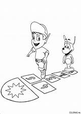 Coloring Pages Hopscotch sketch template