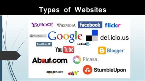types  websites  basic information