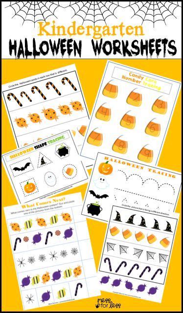 kindergarten halloween worksheets halloween worksheets
