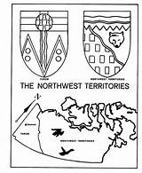 Coloring Canada Pages Territories Arms Coat Northwest Map Honkingdonkey Choose Board North West Kids sketch template