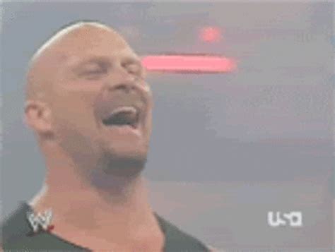 Lol Wwe Laugh Wrestling Laughing Not Funny Steve Austin Just