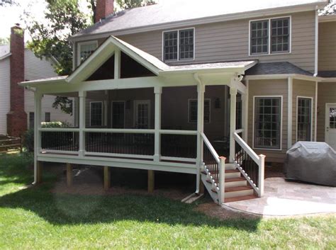 raleigh covered porches custom shade   backyard archadeck