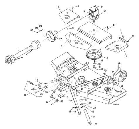 woods batwing mower parts diagram