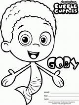 Coloring Bubble Guppies Pages Print Everfreecoloring sketch template