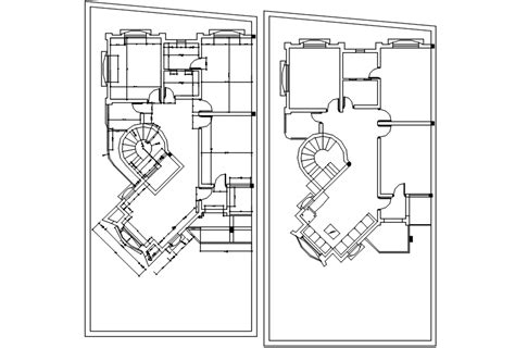 simple house floor plan  dwg file cadbull