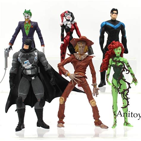 dc comics batman joker harley quinn nightwing poison ivy scarecrow pvc