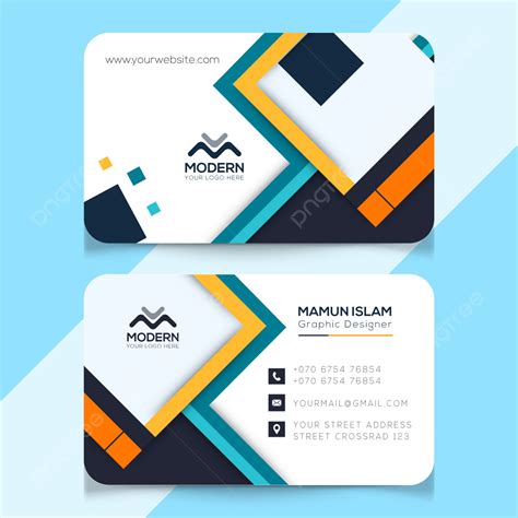 digital modern business card design template   pngtree