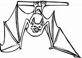 Bat Bats Printable Coloring Pages Hanging Upside Down Drawing Color Kids Halloween Bestcoloringpagesforkids Clipart Gif Animal Paper Crafts sketch template