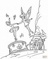 Coloring Tinkerbell Pages Disney Printable Kids Bell Tinker Book Dancing Fairy Sheets Online Adult Drawing Colouring Pan Peter Yay Dancers sketch template