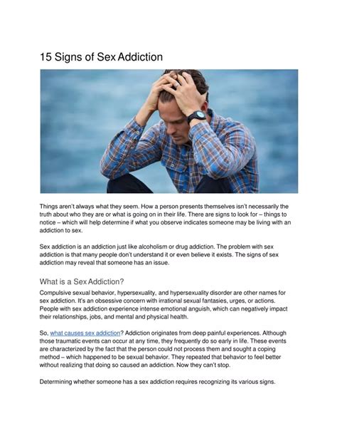 Ppt Signs Of Sex Addiction Powerpoint Presentation Free Download