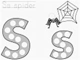 Dauber Bingo Spider Letter Alphabet Pages Coloring Dot Daubers Ss Kids Dltk Spiders Paint Abc Alphabuddies Teach sketch template