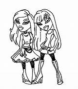 Coloring Bratz Pages Christmas Popular sketch template