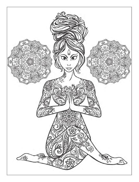 preview   book yoga  meditation coloring book