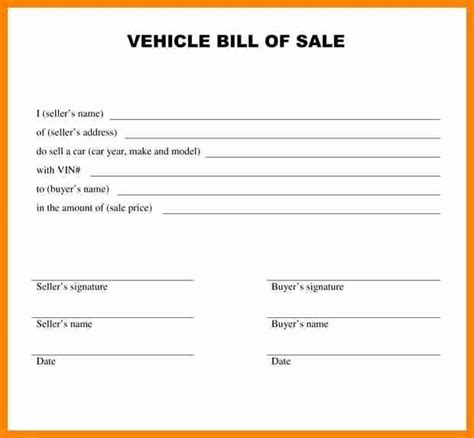 car deposit contract template unique  basic car sale agreement word