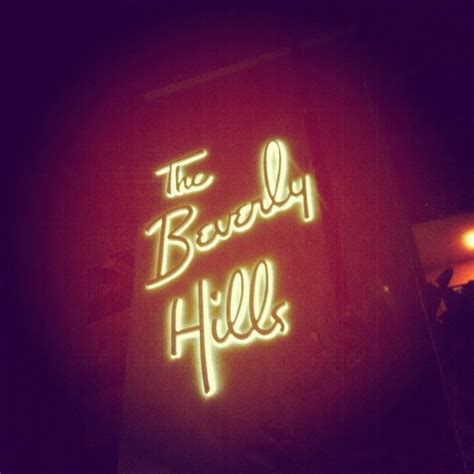 The Beverly Hills Hotel Sign At Night Beverly Wilshire Beverly Hills