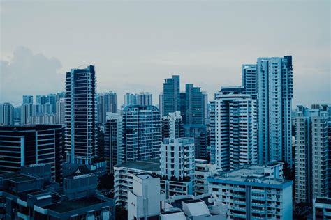 fondo de pantalla ciudad edificios arquitectura vista aerea paisaje urbano hd widescreen
