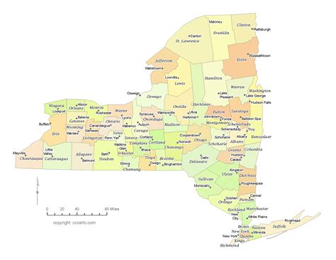 state   york county map   county seats cccarto