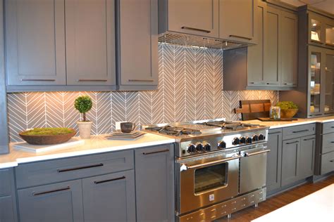 glass and metal kitchen backsplash with colorful kitchen design ideas