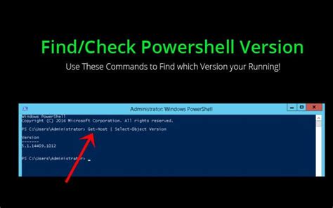 findcheck powershell version   commands  find