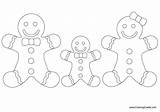 Gingerbread Family Coloring Man Pages Template Learning Activities Phonics sketch template