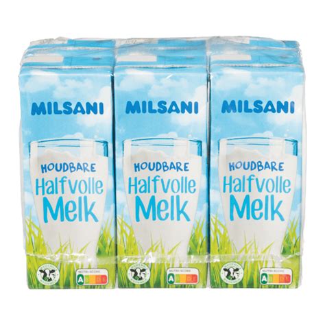 milsani halfvolle houdbare melk voordelig bij aldi