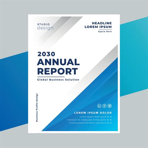 annual report cover page design templates