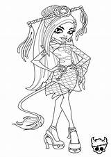 Monster High Coloring Pages Elissabat Getdrawings sketch template