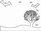 Coloring Landscape Pages Tree Scenery Halloween Outline Clipart Fall Drawing Clip Public Halo Color Getcolorings Transparent Getdrawings Oak Openclipart Vector sketch template