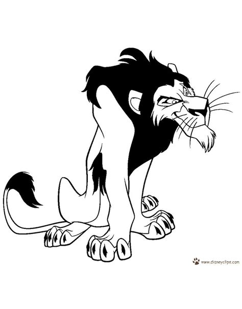 lion king scar coloring pages
