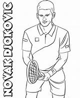 Djokovic Novak sketch template