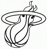 Heat Miami Logo Coloring Clipart Hot Nba Pages Drawing Basketball Oceanviewblvd Logos Cliparts Instagram Twitter Treypeezy Related Getdrawings Para Coloringhome sketch template