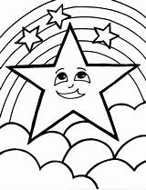 Coloring Star Pages Printable Top sketch template