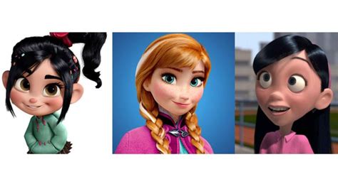 every female face in recent disney and pixar movies looks the same