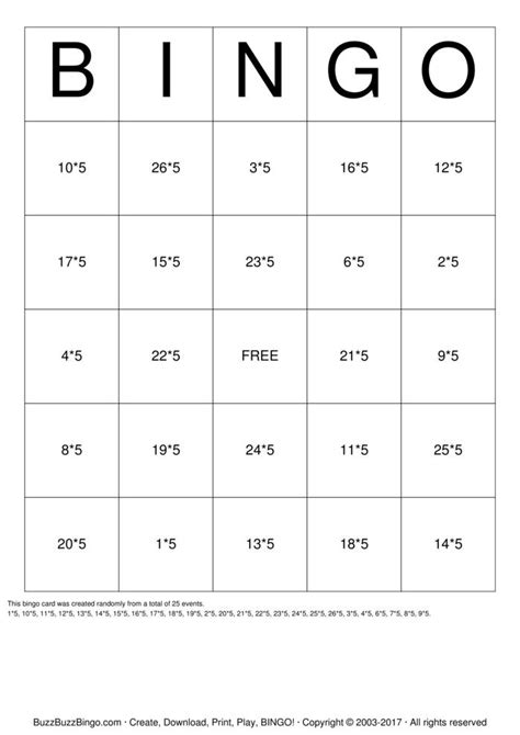 bingo cards   print  customize