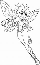 Superhero Coloring Dc Girls Pages Bumblebee Girl Hero Super Printable Print Wonder Cartoon Book High Kids Color Sheets sketch template