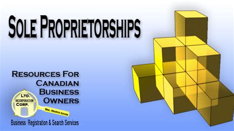 sole proprietorship resources  canadian business owners