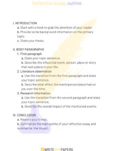 guide    write  outstanding reflection paper